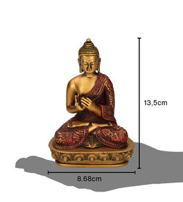 Statuetta del Buddha - Ruota di Dharma - 2