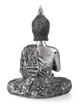 Buddha con Portalumino - Color Argento - 3