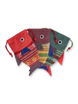 Bustina in Cotone Pesce - Colori Vari - 2