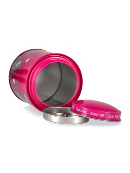 Caddy Contenitore in Latta per Ricarica Tisane Neavita - Rosa - 2