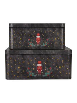 Cake Tin Set Nutcracker Big Square - 2 Scatole Regalo Schiaccianoci - 3