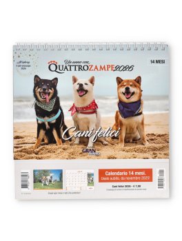 Calendario da Tavolo 16 Mesi Cani Felici 2026 — Calendario - 4