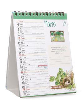 Calendario da Tavolo 2026 - Fleurs per Colorare i Giorni — Calendario - 2