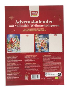 Calendario dell'Avvento con Cioccolato Latte Bio - 2