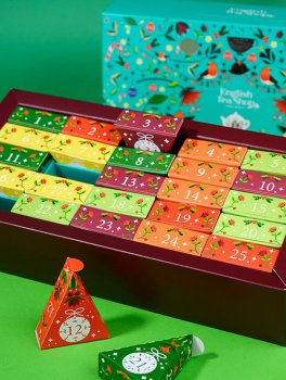 Calendario dell'Avvento Tea Chest - Collezione Tè e Tisane Biologiche - 6