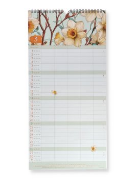 Calendario Familiare GreenLine Floral 2027 — Calendario - 2