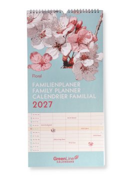 Calendario Familiare GreenLine Floral 2027 — Calendario - 1