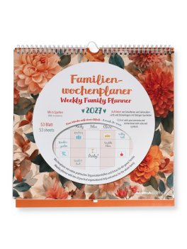 Calendario Familiare Settimanale Flowers 2027 — Calendario - 1
