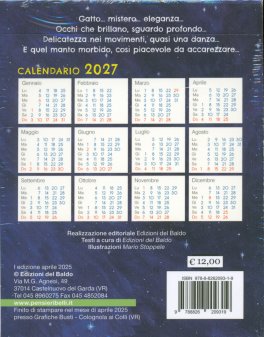 Calendariotto 2026 - Il Gatto e la Luna — Calendario - 2