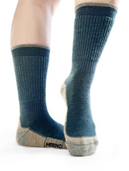 Calza Corta Trekking Lana Merinos Extra Fine "Termotecnica" - Grigio e Jeans - 1