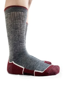 Calza Corta Trekking Lana Merinos Extra Fine "Termotecnica"  - Mattone e Grigio - 1