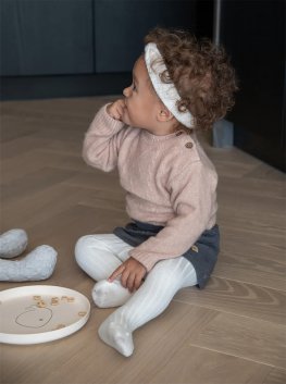 Calzamaglia Bimba in Bambù Organico - Panna - 4