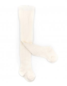 Calzamaglia Bimba in Bambù Organico - Panna - 1