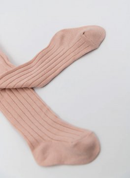 Calzamaglia Bimba in Bambù Organico - Rosa Cipria - 2