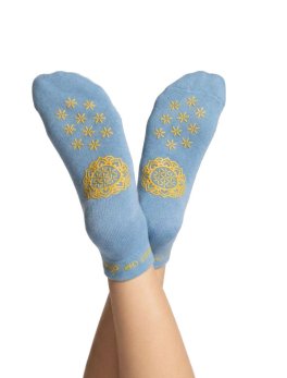 Calze Yoga Antiscivolo Adhara - Azzurro Ghiaccio - 1
