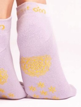 Calze Yoga Antiscivolo Adhara - Lilla - 2