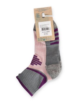 Calzini Bimbi in Cotone e Lino Bio Trekking - Viola - 4