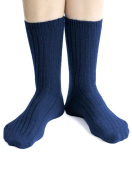Calzini Bimbi in Lana Merinos Extra Fine "Olli" - Blu - 10/12 Anni - 1