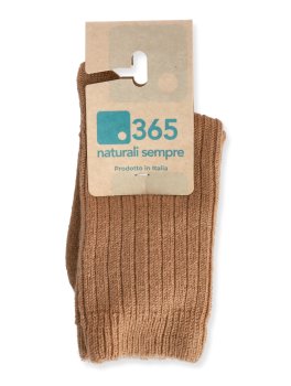 Calzini Bimbi in Lana Merinos Extra Fine "Olli" - Cammello - 2/4 Anni - 2