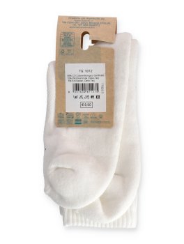 Calzini Bimbo in Cotone Biologico "Tennis" Bianco e Blu - 4