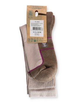 Calzini Corti da Trekking "Ecodinamica"  Beige/Panna - Taglia 35/38 - 3