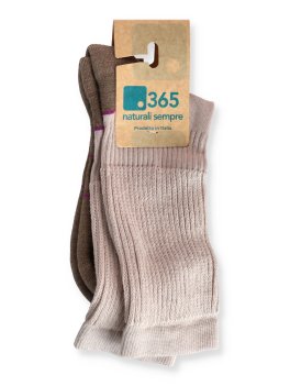 Calzini Corti da Trekking "Ecodinamica"  Beige/Panna - Taglia 35/38 - 2