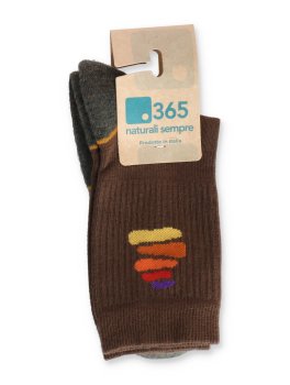 Calzini Corti da Trekking "Esodinamica" Grigio e Marrone - 2