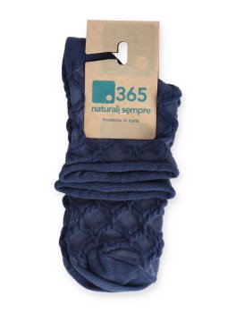 Calzini Corti Donna in Cotone Bio Taglio Vivo - Blu - 2