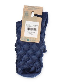 Calzini Corti Donna in Cotone Bio Taglio Vivo - Blu - 3