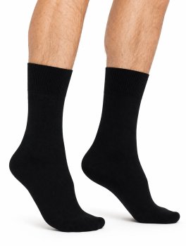 Calzini in Viscosa di Bamboo Nero - 1