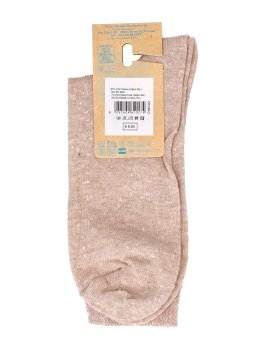 Calzini Donna in Cotone Bio "Bottonato" - Panna - 3