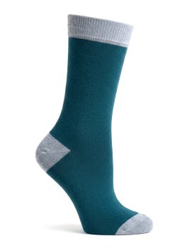 Calzini in Cotone Biologico Basic Petrolio - Taglia 35-38 - 1