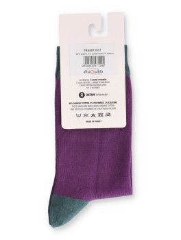 Calzini in Cotone Biologico Basic Viola - 2