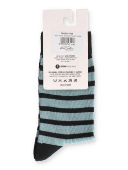 Calzini in Cotone Biologico Bicolor Azzurrino - 4