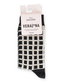 Calzini in Cotone Biologico Blocks Nero/Bianco - 3