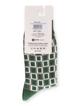 Calzini in Cotone Biologico Blocks Verde/Grigio - 4