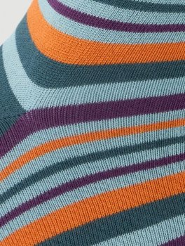 Calzini in Cotone Biologico Multistripes Blu Oceano - 2