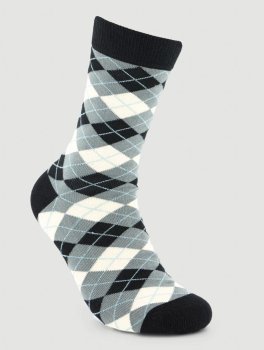 Calzini in Cotone Biologico Diamonds Nero - 2
