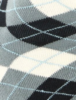 Calzini in Cotone Biologico Diamonds Nero - 3