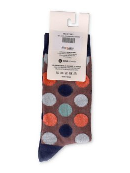 Calzini in Cotone Biologico Dots Blu/Marrone - Taglia 35-38 - 2