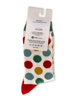 Calzini in Cotone Biologico Dots Ecrù - Taglia 39-42 - 3