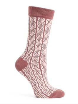 Calzini in Cotone Biologico Geo Rosa - Taglia 35-38 - 1