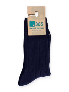 Calzini in Cotone Biologico Links con Greca - Blu - 2