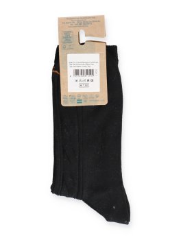 Calzini in Cotone Biologico Links con Greca - Nero - 3