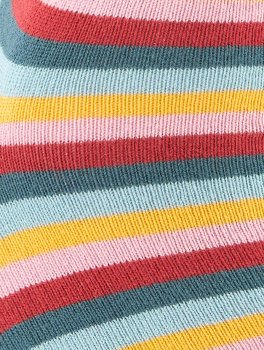 Calzini in Cotone Biologico Multistripes Arancione - 4