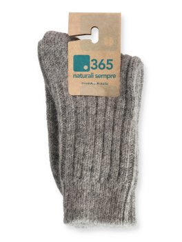 Calzini in Lana e Alpaca "Alpachina"- Grigio Chiaro - Taglia 35/38 - 2