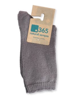 Calzini Lisci in Lana Merinos "Wooly" - Grigio - Taglia 39/42 - 2