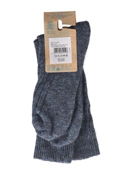 Calzini Uomo a Costa in Cotone e Lino - Blu - 3