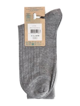 Calzini Uomo a Coste in Tencel™ Lyocell - Grigio - 3