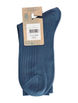 Calzini Uomo a Coste in Tencel™ Lyocell - Jeans - 3